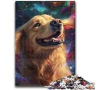 Jigsaw Puzzles for Adults 1000 Piece Galaxy Golden Retriever 1000 Pieces for Teenagers,Educational Toy Funny Family Games Unique Home Decor (50x75cm)