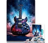 Jigsaw Puzzles for Adults 1000 Piece Galaxy Guitar,Help The Brain Exercise Addictive Toys to Cultivate Patience Perfect Decoration (75x50cm)