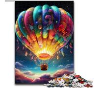Jigsaw Puzzles for Adults 1000 Piece Galaxy Hot Air Balloon Made of Wood, Perfect DIY Art Decor Or Birthday Gift 50x75cm Family Fun Craft, Perfect for Birthdays, Holidays
