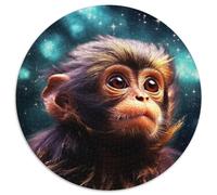 Jigsaw Puzzles for Adults 1000 Piece Galaxy Monkey Jigsaw Puzzles Family Interaction & Fun Gift,Vibrant Abstract Design (67.5x67.5cm)