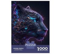 Jigsaw Puzzles for Adults 1000 Piece Galaxy Panther Animal Puzzles for Adults Hands-on Game Stress Reliever Stress Reduction Gifts 52x38cm/1000pcs
