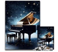 Jigsaw Puzzles for Adults 1000 Piece Galaxy Piano Challenging Puzzles DIY Art Decor, 50x75CM/19.68x29.52inch