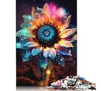 Jigsaw Puzzles For Adults 1000 Piece Galaxy SunFlower Cosmic Puzzle Jigsaw For Adults Challenging Game 1000pcs (75x50cm)