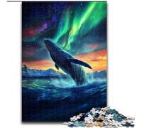 Jigsaw Puzzles for Adults 1000 Piece Galaxy Whale, Analysis And Logic with Fully Interlocking Randomly Shaped Pieces for And Age 14 Years Up 50x75cm
