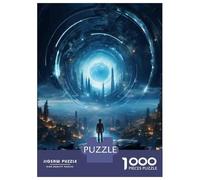 Jigsaw Puzzles for Adults 1000 Piece Gate to Another World Jigsaw Puzzle Fun Games Birthday Present Unique Birthday And Xmas Gifts 52x38cm/1000pcs