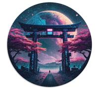 Jigsaw Puzzles for Adults 1000 Piece Gate to The Beyond Jigsaw Puzzles Family Interaction & Fun Gift,Vibrant Abstract Design (67.5x67.5cm)