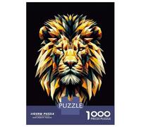 Jigsaw Puzzles for Adults 1000 Piece Geometric Lion Teenager Puzzles Hands-on Game Home Decoration Christmas Birthday Gifts 70x50cm/1000pcs