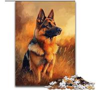 Jigsaw Puzzles for Adults 1000 Piece German Shepherd, Elephant Toy Intellectual Game Birthday Present, Gifts, Wall Art for Ages 14+ (Size 50x75cm)
