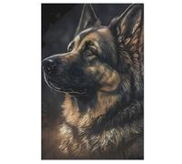 Jigsaw Puzzles for Adults 1000 Piece German Shepherd Jigsaw Puzzles for Adults & Kids Woodenboard Puzzles Family Decoration (78×53cm)