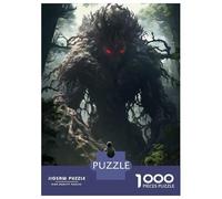 Jigsaw Puzzles for Adults 1000 Piece Giant Forest Monster Art Print Jigsaw Puzzle Fun Games Birthday Present Unique Birthday And Xmas Gifts 38x26cm/1000pcs