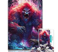 Jigsaw Puzzles for Adults 1000 Piece Giant Gorilla Super Power Teenager Jigsaw,family Fun Games Is Ideal As A Gift for The Whole Family 38x26cm