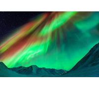 Jigsaw Puzzles For Adults 1000 Piece Gigantic Northern Lights in Alaska Photo Photograph Family Funny Challenging Holiday Puzzles for Adults Puzzle Gift for Women Men Seniors