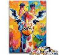 Jigsaw Puzzles for Adults 1000 Piece Giraffe Art Artistic Wall Decor & Birthday Gift Idea for Friends, Home Office 50x75cm