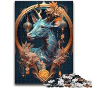 Jigsaw Puzzles for Adults 1000 Piece Giraffe Enchantment Spells Brain Teaser Game Educational Game for Birthday, Chrismas for for Age 14 26x38cm