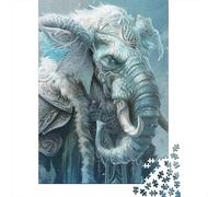 Jigsaw Puzzles for Adults 1000 Piece Glacier Elephant Puzzles for Adults Wooden Board Puzzles Funny 1000pcs (75x50cm)