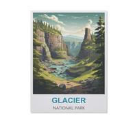 Jigsaw Puzzles for Adults 1000 Piece，Glacier National Park，Educational Games Brain Challenge Jigsaw Puzzles for Adult Kids（38x26cm）-B11