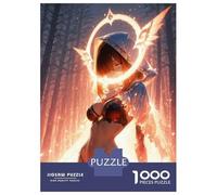 Jigsaw Puzzles for Adults 1000 Piece Glowing Angel Jigsaw for Adults Fun Games Wall Art Unique Birthday And Xmas Gifts 38x26cm/1000pcs