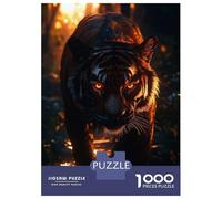 Jigsaw Puzzles for Adults 1000 Piece Glowing Tiger in The Jungle Jigsaws for Adults Anti-Stress Toys Birthday Present Unique Birthday And Gifts 70x50cm/1000pcs