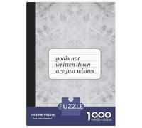 Jigsaw Puzzles for Adults 1000 Piece Goals Not Written Down Teenager Puzzles Hands-on Game Home Decoration Christmas Birthday Gifts 70x50cm/1000pcs