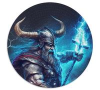 Jigsaw Puzzles for Adults 1000 Piece God Of Thunder Round Puzzles for 1000 Piece for Holidays, Birthdays, And Family Game Nights (Size 67.5x67.5cm)
