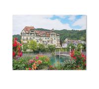Jigsaw Puzzles for Adults 1000 Piece，Göttibach Bridge on the Aare River in Thun，Difficult Puzzle Perfect Educational Gift for Boys And Girls（50x70cm）-Y74