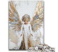 Jigsaw Puzzles for Adults 1000 Piece Golden Angel Girl Challenging Game Toys Deal As Gifts for The Whole Family for Ages 14+ 50x75cm