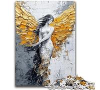 Jigsaw Puzzles for Adults 1000 Piece Golden Angel Help The Brain Exercise Addictive Toys to Cultivate Patience Artists Collection, Fine Art 26x38cm