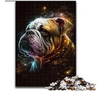 Jigsaw Puzzles for Adults 1000 Piece Golden Bulldog Jigsaw Puzzle Made of Wood,Educational Activity for Cognitive Skills Cognitive Skill Improvement 1000pcs(50x75cm)
