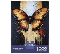 Jigsaw Puzzles for Adults 1000 Piece Golden Butterfly Painting Jigsaws for Adults Anti-Stress Toys Birthday Present Unique Birthday And Gifts 52x38cm/1000pcs
