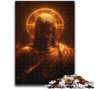 Jigsaw Puzzles for Adults 1000 Piece Golden Jesus 1000 Pieces for Adults,Artistic Wall Decor & Birthday Gift Idea for Friends, Home Office (50x75cm)