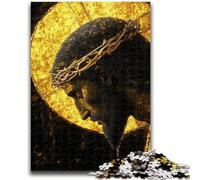 Jigsaw Puzzles for Adults 1000 Piece Golden Jesus Puzzles for Adults,Challenging Game for The Whole for Women, Gifts for Men (38x26cm)