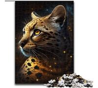 Jigsaw Puzzles for Adults, 1000 Piece Golden Ocelot Jigsaw Puzzles Made of Wood,Perfect for Christmas, Halloween, Easter, New Year 1000pcs(50x75cm)