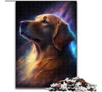 Jigsaw Puzzles for Adults, 1000 Piece Golden Retriever Cloud Puzzles for Adults size 50x75cm Challenging Brain Teaser for Teenagers, Family Game Night Fun