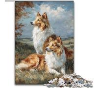 Jigsaw Puzzles for Adults 1000 Piece Golden Retriever in The Flowers, for Ages 14 And over Each Piece Is Unique - Fun And Challenging Game for The Whole Family Good Gift (Size 50x75cm)