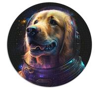 Jigsaw Puzzles for Adults 1000 Piece Golden Retriever Round Cardboard Jigsaw An for Christmas Or Birthdays 1000pcs (67.5x67.5cm)