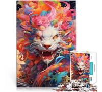 Jigsaw Puzzles for Adults 1000 Piece Graffiti Flying Dragon Jigsaw Puzzle - Challenging Game 26x38cm Unique Birthday and Gifts