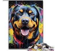 Jigsaw Puzzles for Adults 1000 Piece Graffiti Painting Shark Challenging Puzzles Family Interaction & Fun Gift, Vibrant Abstract Design (Size 26x38 cm)