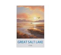 Jigsaw Puzzles for Adults 1000 Piece，Great Salt Lake Utah，Difficult Puzzle Perfect Educational Gift for Boys And Girls（38x26cm）-GE30