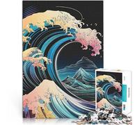 Jigsaw Puzzles for Adults 1000 Piece Great Wave Print Spielspielzeug als Familiengeschenk Eltern-Kind-Interaktion38x26cm