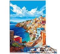 Jigsaw Puzzles for Adults 1000 Piece Greek islands learning educational jigsaw puzzle 26x38cm Unique Home Decor and Gifts
