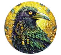 Jigsaw Puzzles for Adults 1000 Piece Green Crow Cardboard Puzzles with Family Interactive Game, for Ages 14+ (67.5x67.5cm)