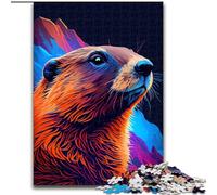 Jigsaw Puzzles for Adults 1000 Piece Groundhog Marmot Jigsaw Puzzles size 50x75cm Family Activity, Brain Teaser, Home Decor