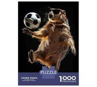 Jigsaw Puzzles for Adults 1000 Piece Groundhog Soccer Star Jigsaw for Adults Family Games But Fun And Humorous Christmas Birthday Gifts 70x50cm/1000pcs