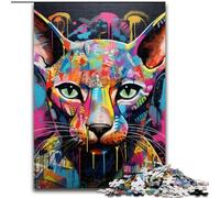 Jigsaw Puzzles for Adults 1000 Piece Hairless Cat Graffiti Puzzles for Adults size : 50x75cm for Mother'S Day, Birthdays, Christmas