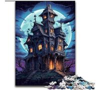 Jigsaw Puzzles for Adults, 1000 Piece Haunted House Jigsaw Puzzles Made of cardboard, for Family & Friends, Brain-Teasing Challenge 1000pcs(26x38cm)