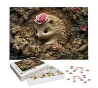 Jigsaw Puzzles for Adults 1000 Piece, Hedgehog Puzzles for Adults -2244