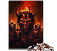 Jigsaw Puzzles for Adults 1000 Piece Hell Demons Challenging Game Toys Deal As Gifts for The Whole Family for Ages 14+ 38x26cm