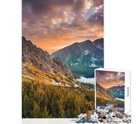 Jigsaw Puzzles for Adults 1000 Piece High Tatras Mountains Educational Games Wall Decoration DIY Toys with Fully Interlocking Randomly Shaped Pieces (38X26CM)
