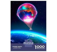 Jigsaw Puzzles for Adults 1000 Piece Hot Air Balloon in Space Jigsaw Puzzle Brain Teaser Game Stress Reliever Unique Birthday And Xmas Gifts 70x50cm/1000pcs
