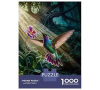 Jigsaw Puzzles for Adults 1000 Piece Hummingbird in Sunlight Puzzle for Adults Brain Teaser Game Enhance Memory Fun at Home Activities, 52x38cm/1000pcs